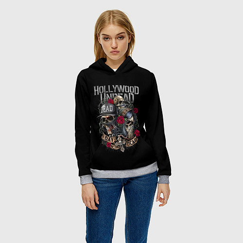 Женская толстовка Day of the Dead, HU / 3D-Меланж – фото 3