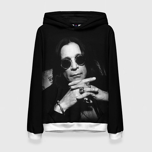 Женская толстовка Оззи Осборн / 3D-Белый – фото 1