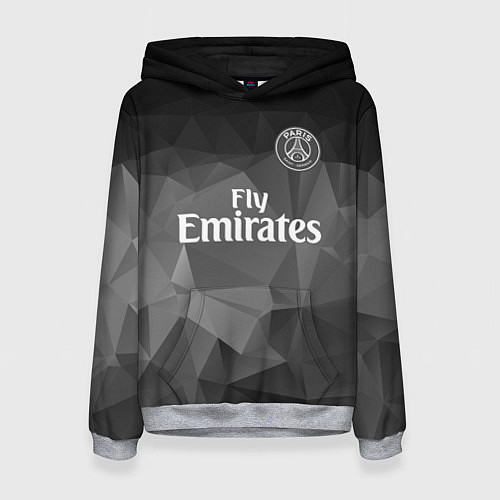 Женская толстовка PSG FC: Polygons 2018 / 3D-Меланж – фото 1