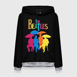 Толстовка-худи женская The Beatles: Colour Rain, цвет: 3D-меланж