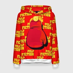 Толстовка-худи женская Pulp Fiction: Boxing glove, цвет: 3D-белый