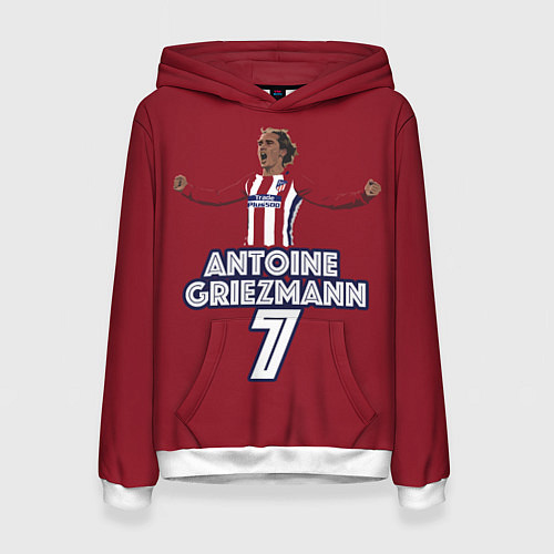 Женская толстовка Antoine Griezmann 7 / 3D-Белый – фото 1