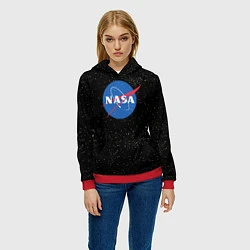 Толстовка-худи женская NASA: Endless Space, цвет: 3D-красный — фото 2