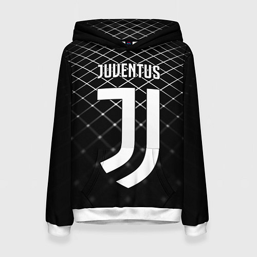 Женская толстовка FC Juventus: Black Lines / 3D-Белый – фото 1