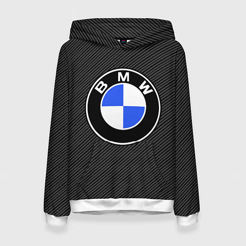 Женская толстовка BMW CARBON БМВ КАРБОН / 3D-Белый – фото 1