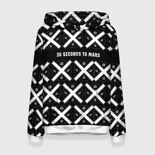 Женская толстовка Thirty Seconds to Mars / 3D-Белый – фото 1