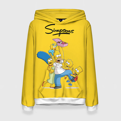 Женская толстовка Simpsons Family / 3D-Белый – фото 1