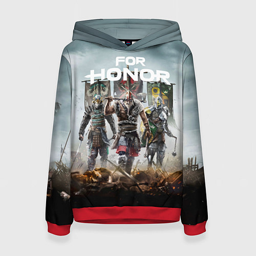 Женская толстовка For Honor / 3D-Красный – фото 1