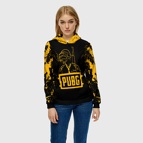 Женская толстовка PUBG: Black Soldier / 3D-Черный – фото 3