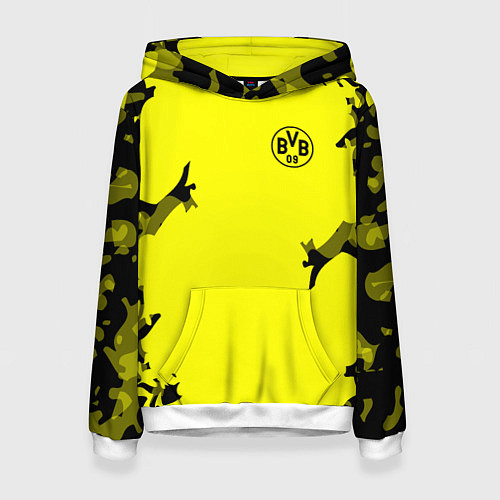 Женская толстовка FC Borussia Dortmund: Yellow Original / 3D-Белый – фото 1