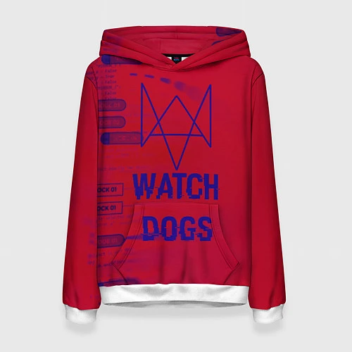 Женская толстовка Watch Dogs: Hacker Collection / 3D-Белый – фото 1