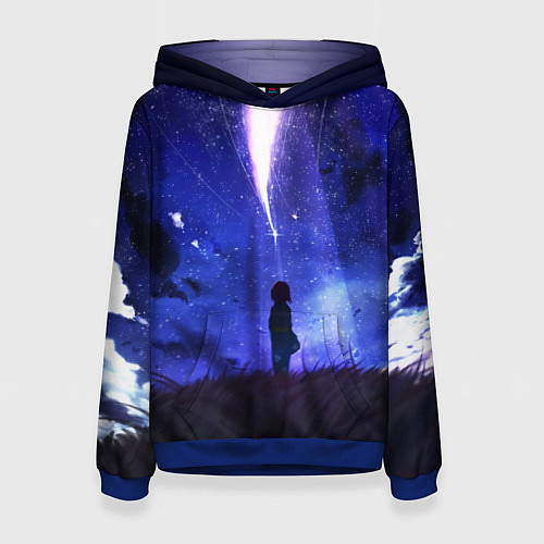 Женская толстовка Your Name / 3D-Синий – фото 1