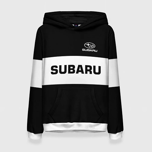 Женская толстовка Subaru: Black Sport / 3D-Белый – фото 1