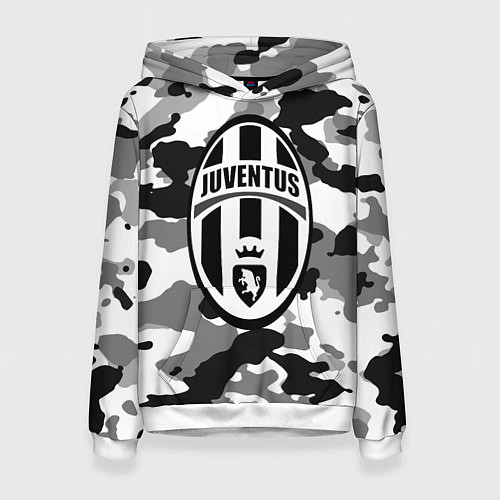 Женская толстовка FC Juventus: Camouflage / 3D-Белый – фото 1