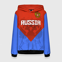 Женская толстовка Russia Red & Blue