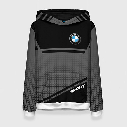 Женская толстовка BMW SPORT БМВ СПОРТ / 3D-Белый – фото 1