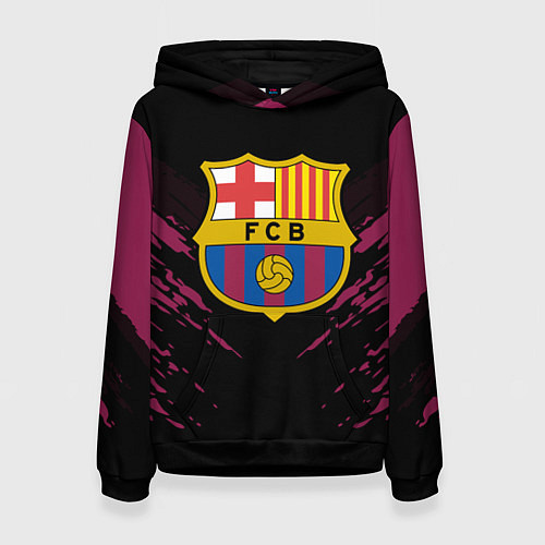 Женская толстовка Barcelona FC: Sport Fashion / 3D-Черный – фото 1