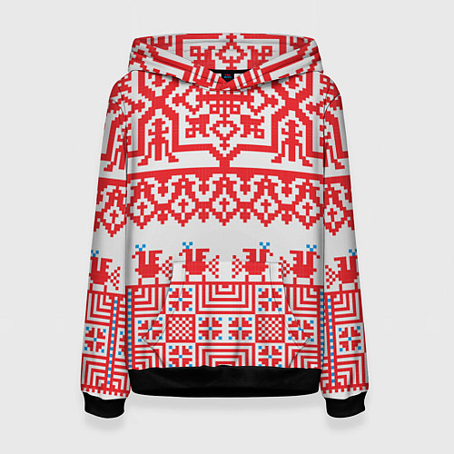 Женская толстовка Старославянский узор / 3D-Черный – фото 1