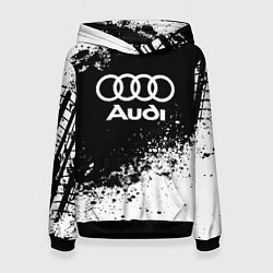 Толстовка-худи женская Audi: Black Spray, цвет: 3D-черный