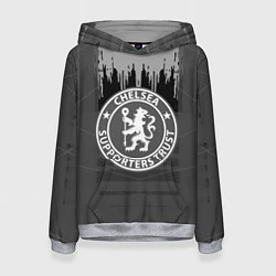 Женская толстовка FC Chelsea: Grey Abstract