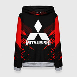 Толстовка-худи женская Mitsubishi: Red Anger, цвет: 3D-меланж