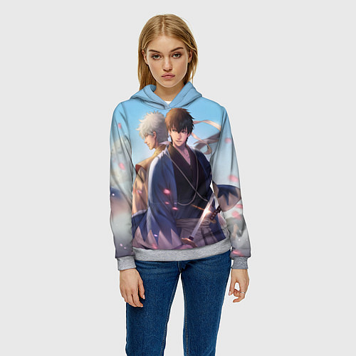 Женская толстовка Gintama / 3D-Меланж – фото 3