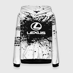 Толстовка-худи женская Lexus: Black Spray, цвет: 3D-черный