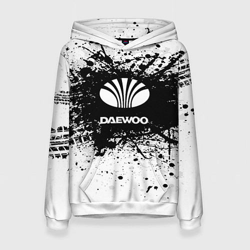 Женская толстовка Daewoo: Black Spray / 3D-Белый – фото 1