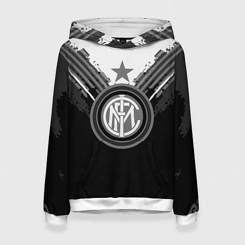 Женская толстовка FC Inter: Black Style / 3D-Белый – фото 1