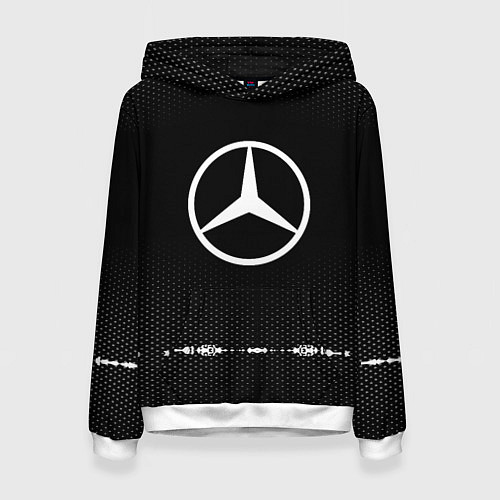 Женская толстовка Mercedes: Black Abstract / 3D-Белый – фото 1