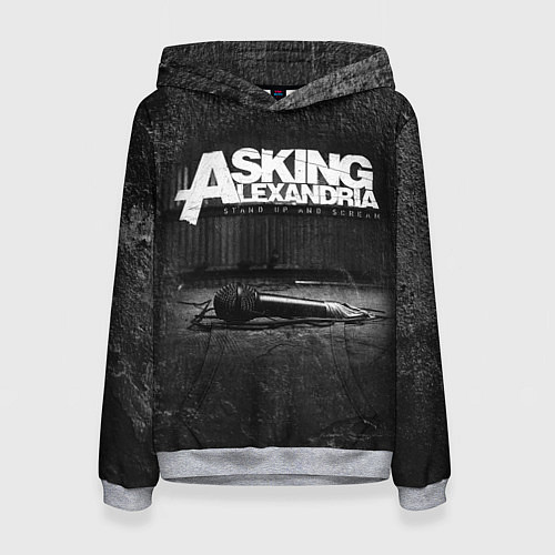 Женская толстовка Asking Alexandria: Black Micro / 3D-Меланж – фото 1