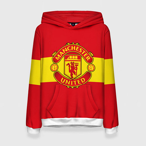 Женская толстовка FC Man United: Red Style / 3D-Белый – фото 1