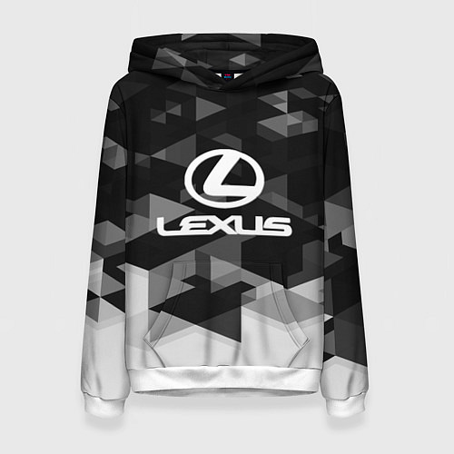 Женская толстовка Lexus sport geometry / 3D-Белый – фото 1
