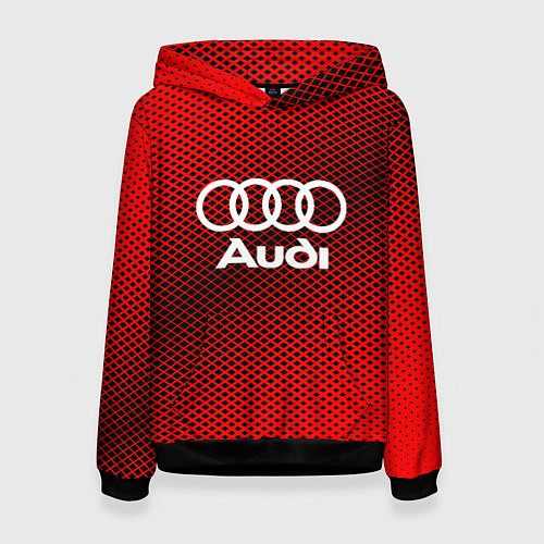 Женская толстовка Audi: Red Carbon / 3D-Черный – фото 1