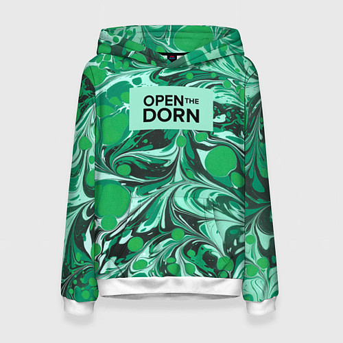 Женская толстовка Open the Dorn / 3D-Белый – фото 1