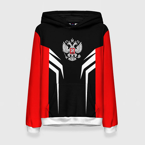 Женская толстовка Russia: Sport Line / 3D-Белый – фото 1