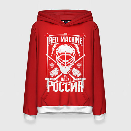 Женская толстовка Red machine is back / 3D-Белый – фото 1