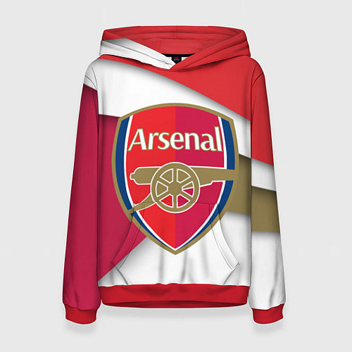 Женская толстовка FC Arsenal / 3D-Красный – фото 1