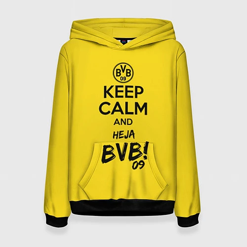 Женская толстовка Keep Calm & Heja BVB / 3D-Черный – фото 1