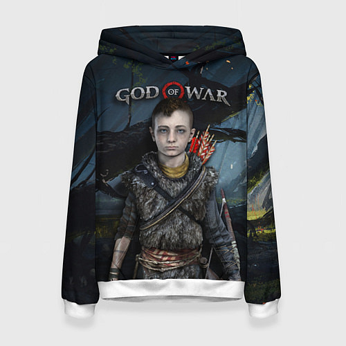 Женская толстовка God of War: Atreus / 3D-Белый – фото 1