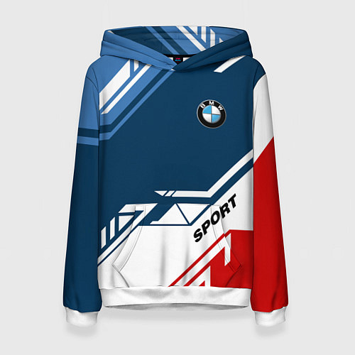 Женская толстовка BMW SPORT / 3D-Белый – фото 1