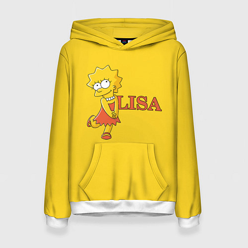 Женская толстовка Lisa Simpson / 3D-Белый – фото 1