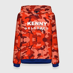 Толстовка-худи женская Kenny: Obladaet Camo, цвет: 3D-синий