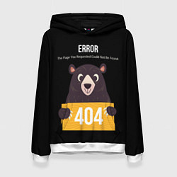 Женская толстовка Error 404: Bear