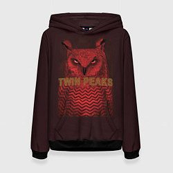 Толстовка-худи женская Twin Peaks: Red Owl, цвет: 3D-черный