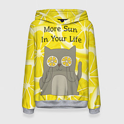 Толстовка-худи женская More Sun In Your Life, цвет: 3D-меланж