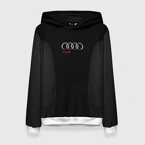 Женская толстовка Audi Carbon / 3D-Белый – фото 1