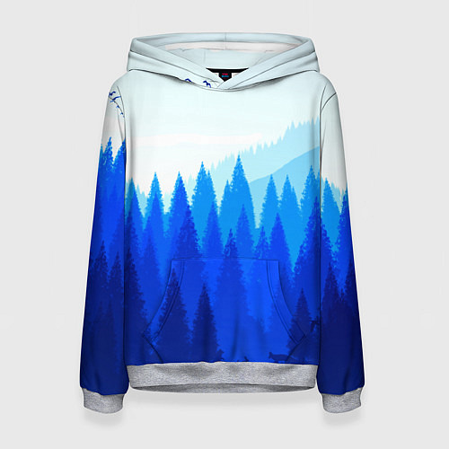 Женская толстовка Firewatch: Cold Wood / 3D-Меланж – фото 1