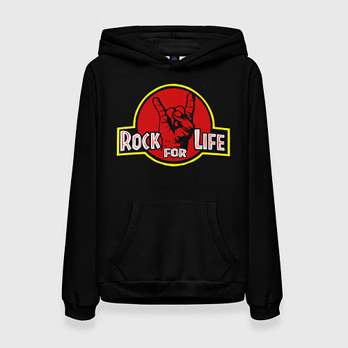 Женская толстовка Rock for Life / 3D-Черный – фото 1