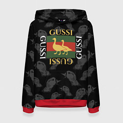 Толстовка-худи женская GUSSI Style, цвет: 3D-красный